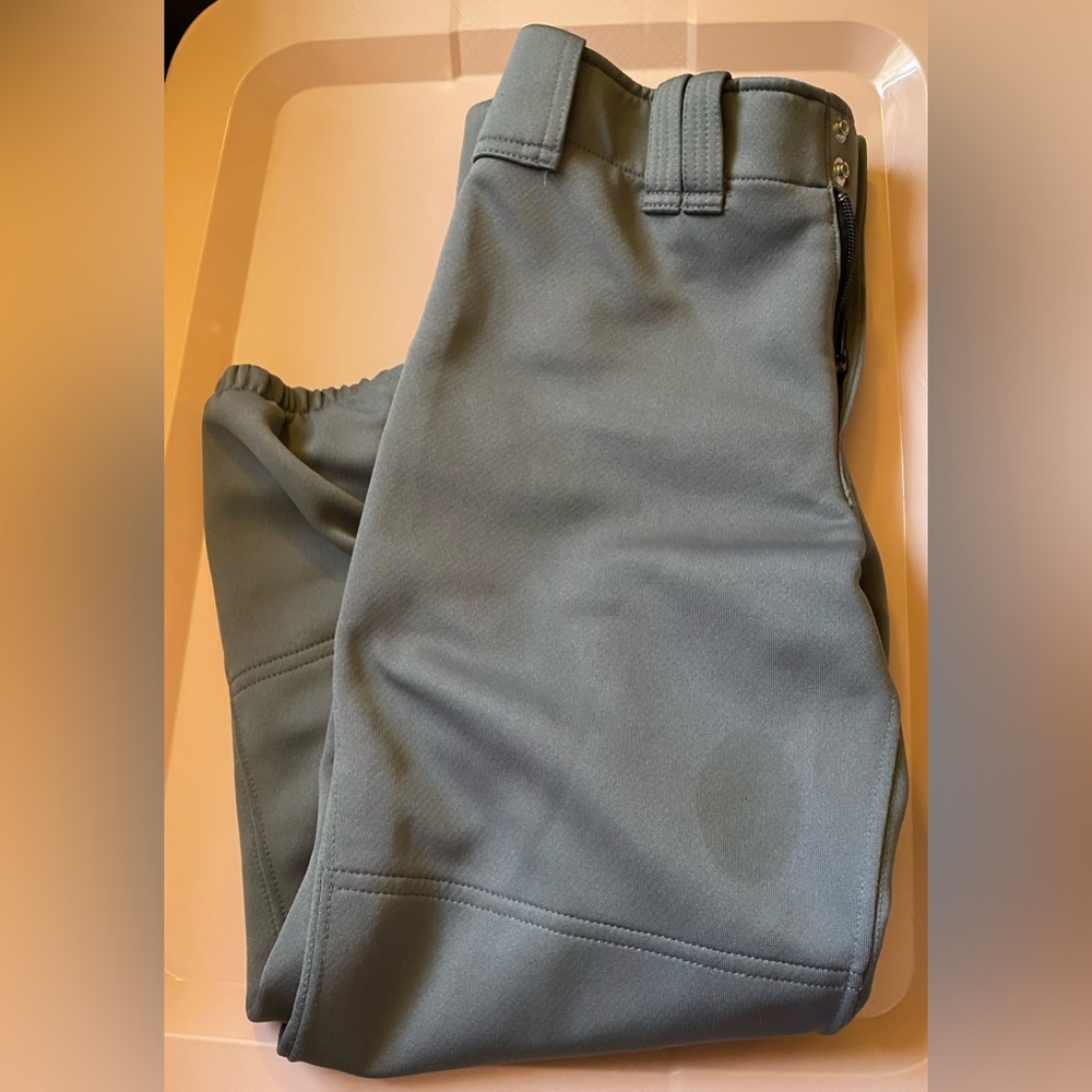 Mizuno Softball Pants Womens Size Small Gray With Belt Loops - Picture 8 of 9